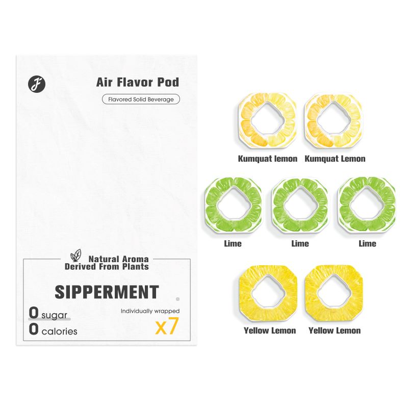 7pcs Flavor Pods, Sour Lemon Collection