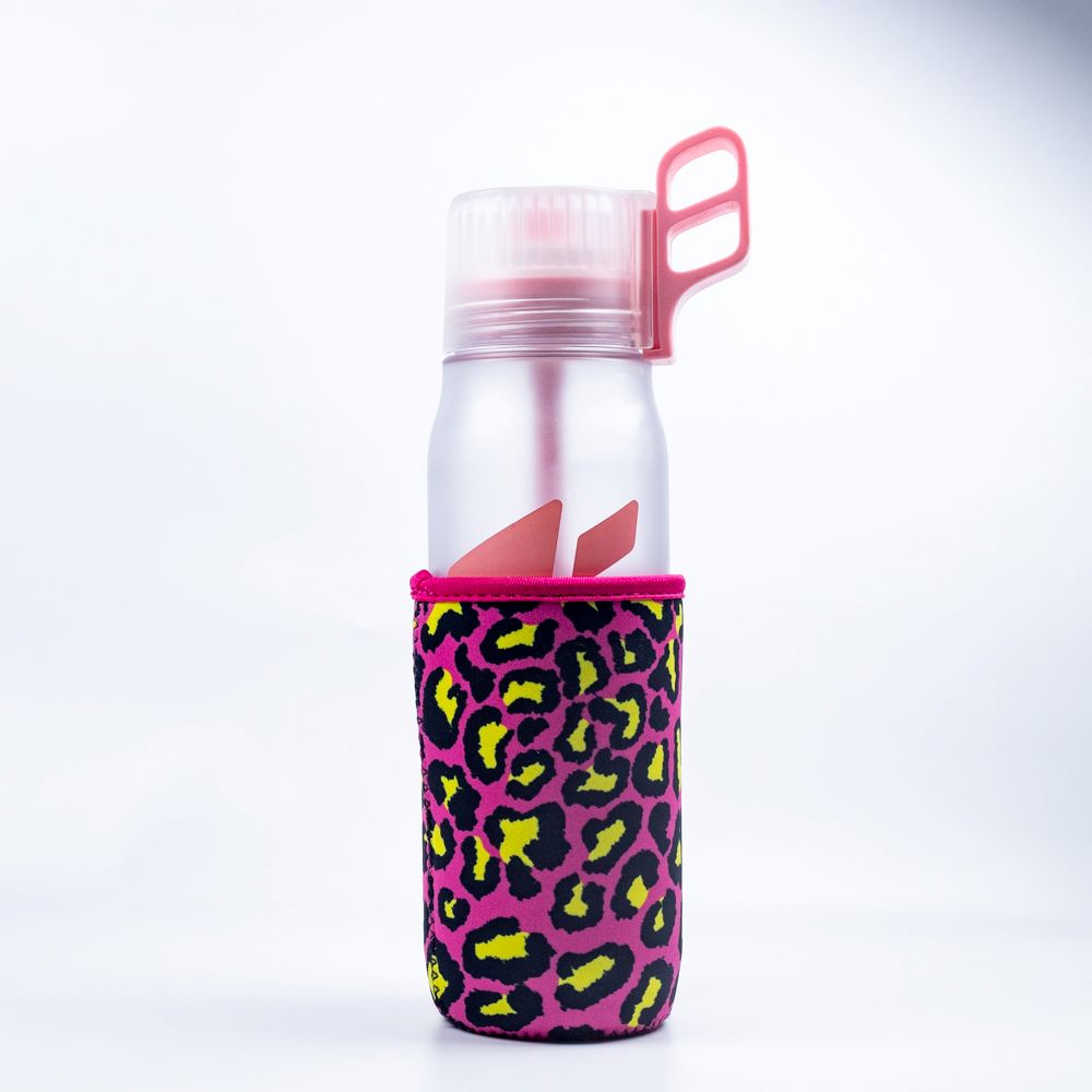 Cup Holder, Rose Red Leopard Print Pattern